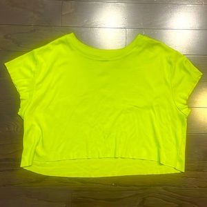 Women’s All Access neon crop top. Size small.